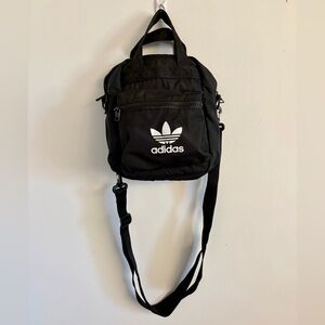 adidas Black Trefoil Mini Crossbody Bag